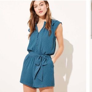 LOFT Petite Clip Dot Romper